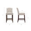 Tufted Counter Stool
