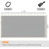 Replacement Mesh Sidewall Netting for 12' x 12' Gazebos and Canopy Tents with Zippers, (Sidewall Only) Cream