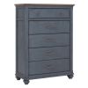Bridgevine Home Americana Chest, No Assembly Required, Corduroy Blue Finish