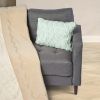 HGTV Art Deco Brushed Faux Fur Pillow Quietude 14 x 20 inches