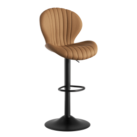 Bar Stools Set of 2 Modern Swivel Bar Chairs, Barstools Counter Height with High Backrest, Easy 3-5 Minute Assembly for Bar, Kitchen, Dining Room (count: 1 set, Color: Brown)