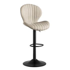 Bar Stools Set of 2 Modern Swivel Bar Chairs, Barstools Counter Height with High Backrest, Easy 3-5 Minute Assembly for Bar, Kitchen, Dining Room (count: 1 set, Color: Beige)