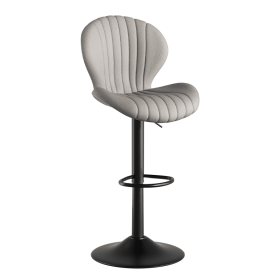 Bar Stools Set of 2 Modern Swivel Bar Chairs, Barstools Counter Height with High Backrest, Easy 3-5 Minute Assembly for Bar, Kitchen, Dining Room (count: 1 set, Color: Light Gray)
