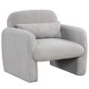 Modern Accent Chair with Waist Pillow and Armrests for Living Room Bedroom