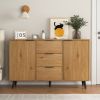 Sideboard Buffet Cabinet with Storage, Wood Coffee Bar Cabinet, Kitchen Buffet Cabinet Cupboard