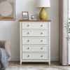 Modern 6 Drawers Dresser 6 Drawers Cabinet,Chest of Drawers Closet Organizers and Storage Clothes Storage Drawers Cabinet for Living Room