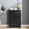 Modern 6 Drawers Dresser 6 Drawers Cabinet, Chest of Drawers Closet Organizers and Storage Clothes Storage Drawers Cabinet for Living Room
