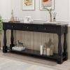 Console Table 63" Long Console Table with Drawers and Shelf for Entryway,Hallway,Living Room