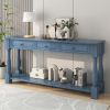 Console Table 63" Long Console Table with Drawers and Shelf for Entryway,Hallway,Living Room
