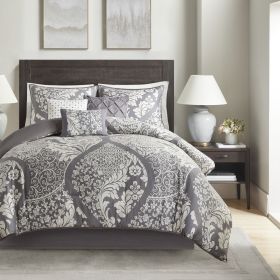 7 Piece Cotton Printed Comforter Set (Color: as Pic)