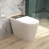 Smart Bidet Toilet with Built-in Bidet Seat, Heated Seat, Tank, Remote Control, Foam Shield, Foot Sensor, Warm Water, One-Piece Toilet for Bathroom