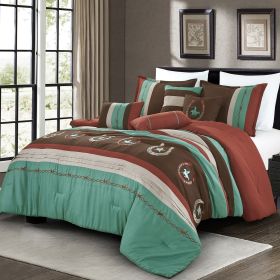 Aulani 7 Pieces Comforter Set (size: king)