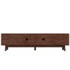 70inch Modern TV Stand with Rattan Doors for TVs up to 80", Media Console with Storage Space, 4 Drawers & Cable Holes