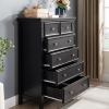 Modern 6 Drawers Dresser 6 Drawers Cabinet, Chest of Drawers Closet Organizers and Storage Clothes Storage Drawers Cabinet for Living Room