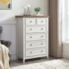 Modern 6 Drawers Dresser 6 Drawers Cabinet,Chest of Drawers Closet Organizers and Storage Clothes Storage Drawers Cabinet for Living Room