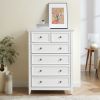 Modern 6 Drawers Dresser 6 Drawers Cabinet, Chest of Drawers Closet Organizers and Storage Clothes Storage Drawers Cabinet for Living Room