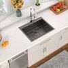 Kitchen Sink Drop-in Top Mount Single Bowl Gunmetal Black Stainless Steel Sink