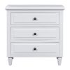 3-Drawer Nightstand Storage Wood Cabinet