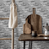 12 Pcs Grey Stone Brick Marble Peel And Stick Wallpaper Splash Proof And Moisture Proof Hanging Decorative Tiles Easy To Clean & Cut