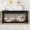 Console Table 63" Long Console Table with Drawers and Shelf for Entryway,Hallway,Living Room