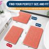 Bathroom Rugs 30x20, Extra Soft Absorbent Chenille Bath Rugs, Rubber Backing Quick Dry, Machine Washable Bath Mats for Bathroom Floor, Tub and Shower