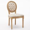 French Style Solid Wood Frame Dining Chair,Set of 2