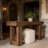Wooden Sofa Table, 63-Inch Console Table For Entryway