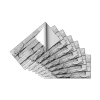 12 Pcs Grey Stone Brick Marble Peel And Stick Wallpaper Splash Proof And Moisture Proof Hanging Decorative Tiles Easy To Clean & Cut