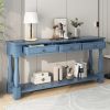 Console Table 63" Long Console Table with Drawers and Shelf for Entryway,Hallway,Living Room