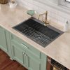 Kitchen Sink Drop-in Top Mount Single Bowl Gunmetal Black Stainless Steel Sink
