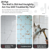 12 Pcs Retro Brown Stone Brick Marble Effect Peel And Stick Wallpaper,Water resistant