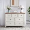 Modern 6 Drawers Dresser 6 Drawers Cabinet,Chest of Drawers Closet Organizers and Storage Clothes Storage Drawers Cabinet for Living Room