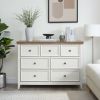 Modern 6 Drawers Dresser 6 Drawers Cabinet,Chest of Drawers Closet Organizers and Storage Clothes Storage Drawers Cabinet for Living Room