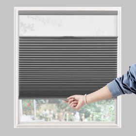 WELLSOURCE Day & Night Cellular Shades, Blackout Top-Down Bottom Up Honeycomb Blinds for Windows, Cordless Window Shades with Sheer (Color: Gray, size: CONTACT US)