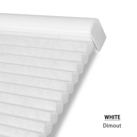 WELLSOURCE Cellular Shades Honeycomb Blinds Blackout for Windows Bedroom, Office Custom Size (Color: White, size: CUSTOM SIZE)