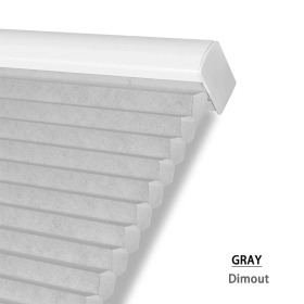 WELLSOURCE Cellular Shades Honeycomb Blinds Blackout for Windows Bedroom, Office Custom Size (Color: Gray, size: CUSTOM SIZE)