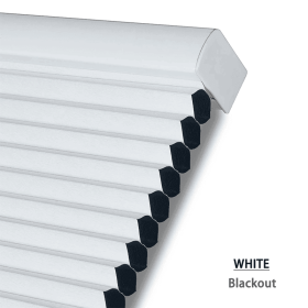 WELLSOURCE Cellular Shades Honeycomb Blinds Blackout for Windows Bedroom, Office Custom Size (Color: White, size: CONTACT US)