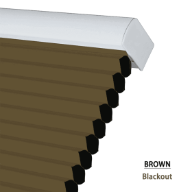 WELLSOURCE Cellular Shades Honeycomb Blinds Blackout for Windows Bedroom, Office Custom Size (Color: Brown, size: CONTACT US)