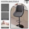 Bar Stools Set of 2, Kitchen Swivel Counter Barstool Adjustable Height Island Bar Chairs Modern Stools