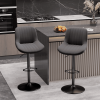 Bar Stools Set of 2, Kitchen Swivel Counter Barstool Adjustable Height Island Bar Chairs Modern Stools