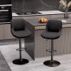 Bar Stools Set of 2, Kitchen Swivel Counter Barstool Adjustable Height Island Bar Chairs Modern Stools