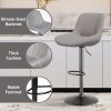 Bar Stools Set of 2, Kitchen Swivel Counter Barstool Adjustable Height Island Bar Chairs Modern Stools