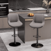 Bar Stools Set of 2, Kitchen Swivel Counter Barstool Adjustable Height Island Bar Chairs Modern Stools