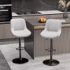 Bar Stools Set of 2, Kitchen Swivel Counter Barstool Adjustable Height Island Bar Chairs Modern Stools