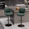 Bar Stools Set of 2, Kitchen Swivel Counter Barstool Adjustable Height Island Bar Chairs Modern Stools