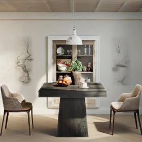 Dining Table Industrial & Timeless Style (Color: Grey)