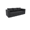 Lively lodge Modular 3-Seat Sofa with Wooden Frame and Pull-Out Bed,  Convertible Sectional Sofa for Living Room, Available in Black, White