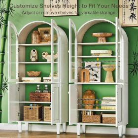 Bookcase: 5-Tier Tall Bookcase (Color: White)