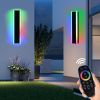 2 Packs 60in Long Outdoor RGB LED Wall Lights