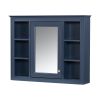 35'' x 27.5'' Medicine Cabinet, Wall Mounted Bathroom Storage Cabinet, Modern Bathroom Wall Cabinet with Mirror